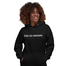 Load image into Gallery viewer, Cats are Awesome Embroidered Unisex Hoodie