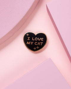 I Love My Cat Enamel Pin