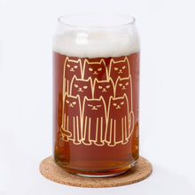 Load image into Gallery viewer, Play Nice Kitties and Pups Beer Glass Set