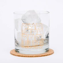 Load image into Gallery viewer, Play Nice Kitties Rocks Glass