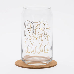 Play Nice Kitties and Pups Beer Glass Set