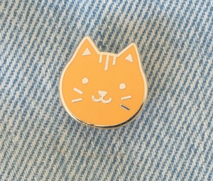 Orange Cat Pin