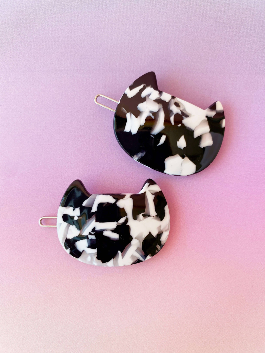 The Maya - Black + White Hair Clip