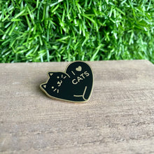 Load image into Gallery viewer, The Olive - I Love Cats Pin