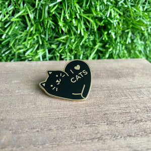 The Olive - I Love Cats Pin