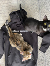 Load image into Gallery viewer, Cats are Awesome Embroidered Unisex Hoodie