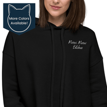 Load image into Gallery viewer, Meow, Meow Bitches Crop Hoodie