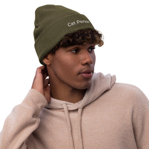 Cat Person Recycled Cuffed Beanie
