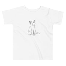 Load image into Gallery viewer, Curious Cat Toddler Short Sleeve Tee