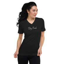 Load image into Gallery viewer, Stay Feral Short Sleeve V-Neck T-Shirt