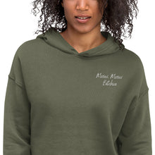 Load image into Gallery viewer, Meow, Meow Bitches Crop Hoodie