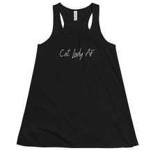 Load image into Gallery viewer, Cat Lady AF Women&#39;s Flowy Racerback Tank
