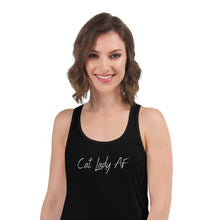 Load image into Gallery viewer, Cat Lady AF Women&#39;s Flowy Racerback Tank