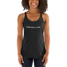 Load image into Gallery viewer, Talk Kitty to Me Cat Tank Top Black