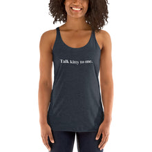 Load image into Gallery viewer, Talk Kitty to Me Cat Tank Top Navy