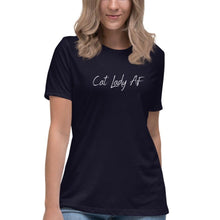 Load image into Gallery viewer, Cat Lady AF Women&#39;s Relaxed T-Shirt