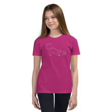 Load image into Gallery viewer, Playful Cat - Youth Short Sleeve T-Shirt