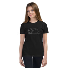 Load image into Gallery viewer, Sleepy Cat Youth TShirt Black