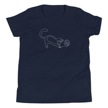 Load image into Gallery viewer, Playful Cat - Youth Short Sleeve T-Shirt