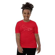 Load image into Gallery viewer, Playful Cat - Youth Short Sleeve T-Shirt