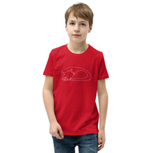 Load image into Gallery viewer, Sleepy Cat Youth TShirt Red